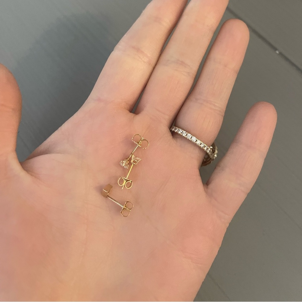 Lot of 14k diamond studs